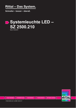 Systemleuchte LED – SZ 2500.210