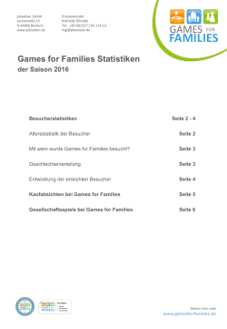 Games for Families Statistiken