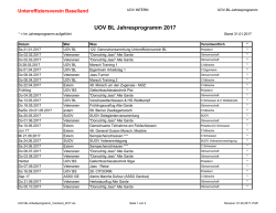 Jahresprogramm 2017