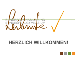HERZLICH WILLKOMMEN!