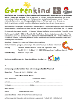 Infos... - Jugendland Allschwil
