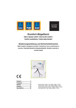 Komfort Bügeltisch