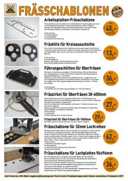 frässchablonen 100% garantier