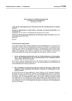 Drucksachen allgemein - Nieders&auml;chsischer Landtag