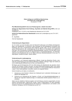 Drucksachen allgemein - Nieders&auml;chsischer Landtag