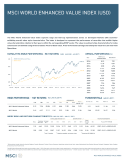 MSCI World Enhanced Value Index