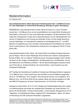 Medieninformation - Landesportal Schleswig Holstein