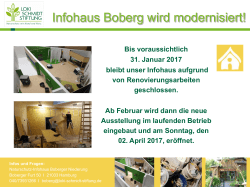Ausstellung in Boberg wird modernisiert!