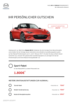 Voucher downloaden - Mazda Deutschland