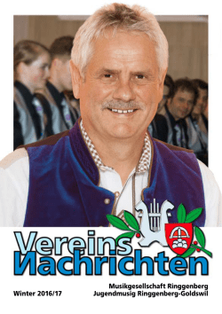 Vereinsnachrichten Winter 2016/17