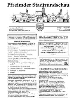 Pfreimder Stadtrundschau