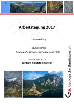 1. Aussendung PDF - Geologische Bundesanstalt
