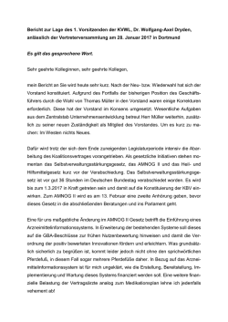 Dr. Wolfgang-Axel Dryden - VV Bericht vom 28.02.2017