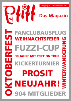 Jahrgang 30 &middot; Januar/Februar 2017 - pfiff
