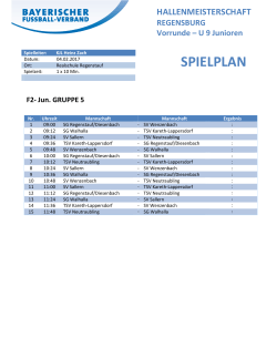 SPIELPLAN - TSV Eitlbrunn