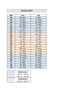 Termine 2017 - Puszta Kutsche