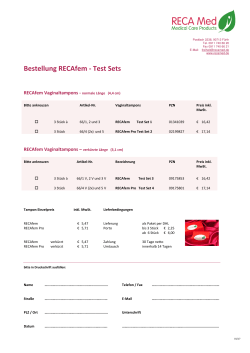 Bestellformular Test Set