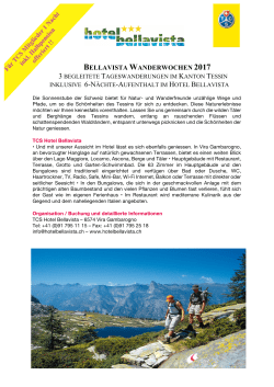 Wanderwochen 2017 - Hotel Bellavista