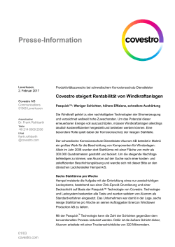 Presse-Information - Covestro Presseserver