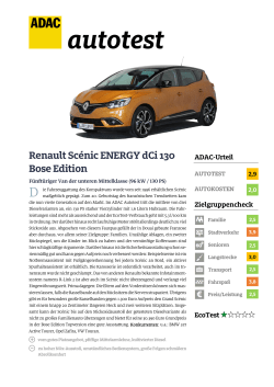 Renault Scénic ENERGY dCi 130 Bose Edition