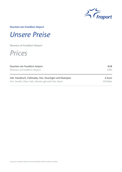 Unsere Preise Prices