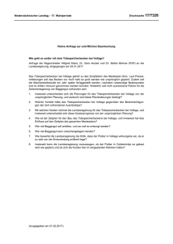 Drucksachen allgemein - Nieders&auml;chsischer Landtag