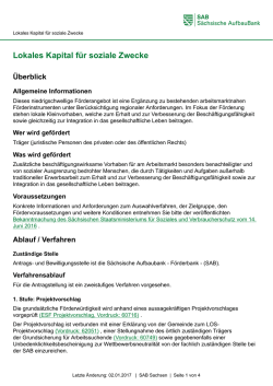 Lokales Kapital für soziale Zwecke