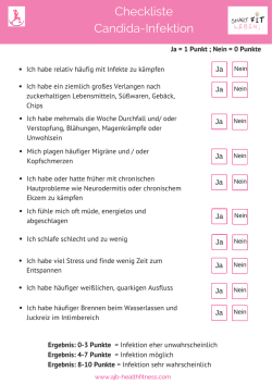 Deine Candida-Checkliste zum >klick