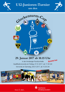 Turnierheft 2017 GlockenturmCup 2017