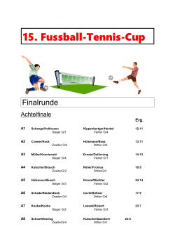 Finalrunde - Tennishalle Ostbevern