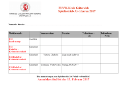 FLVW-Kreis Gütersloh Spielbetrieb Alt-Herren 2017 - FLVW-K34