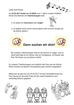 Dann suchen wir dich! - Gottfried-Kinkel
