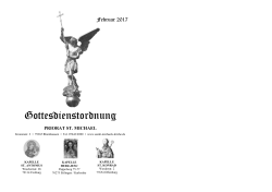 Gottesdienstordnung - Priorat Sankt Michael, 79365 Rheinhausen