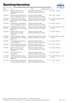 Seminarbeschreibung und Anmeldeformular als PDF