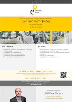 Systemberater (m/w)