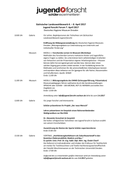 Jugend forscht Forum 7 - Jugend forscht Sachsen