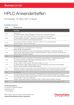 HPLC Anwendertreffen - Thermo Fisher Scientific