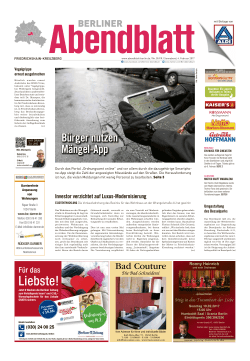 Liebste! - Berliner Abendblatt