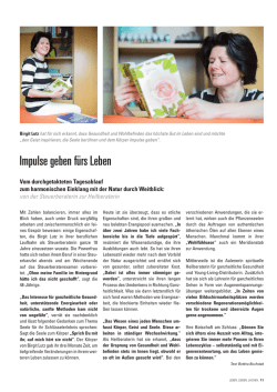 Impulse geben f&uuml;rs Leben