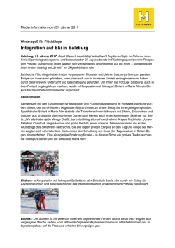Integration auf Ski in Salzburg
