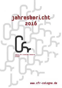 Jahresbericht 2016 - cfr