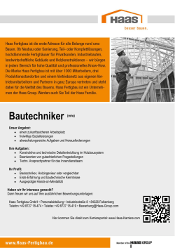 Bautechniker (m/w) - Forum