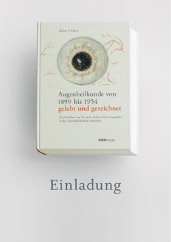 Einladung - EMH Schweizerischer &Auml;rzteverlag