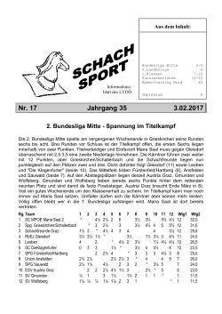 SchachSport Nr. 17-35 - Schach Landesverband Oberösterreich