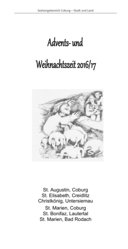 Gottesdienste im Seelsorgebereich in der Advents