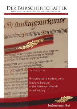 Arnulf Nöding, M.Sc. - Allgemeine Deutsche Burschenschaft