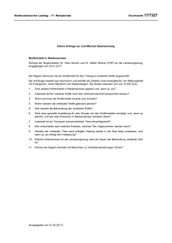 Drucksachen allgemein - Nieders&auml;chsischer Landtag