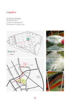 Lageplan vom Gemeinschaftsgrab am St. Barbara Friedhof
