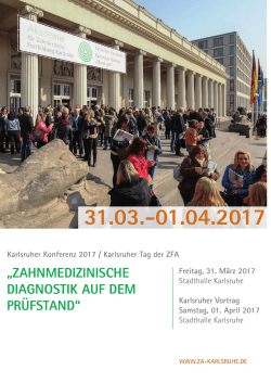 32. Karlsruher Konferenz 2017 - Landeszahnärztekammer Baden