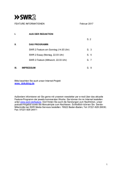 Download: SWR2 Feature Informationen